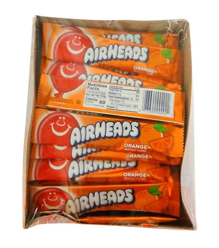 AirHeads - Orange (15g X 36 Bars In A Display)