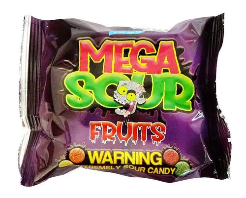 Barnetts Mega Sour Fruits (12 X 104g In A Display Box)