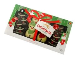 Belgian Chocolates - 4 Snowmen & 4 Christmas Trees (95g Box)