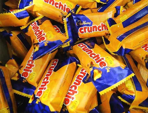 Bulk Crunchie Mini Bars (5kg Box - Approx 300 X 15g Individually Wrapped)