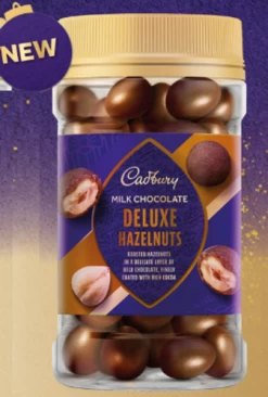 Cadbury Milk Chocolate Deluxe Scorched Hazelnuts (190g Jar)