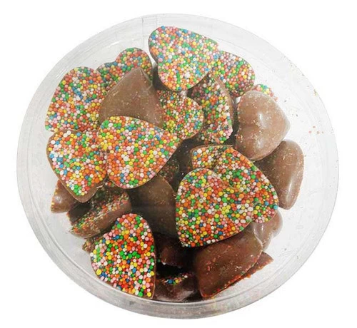 Chocolate Gems Barrel Of Freckled Milk Chocolate Hearts (approx. 120 Pieces = 1kg) - Image 2