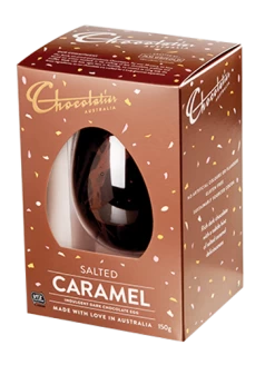Chocolatier - Salted Caramel Dark Chocolate Egg (150g )