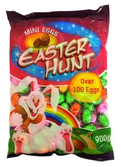 Easter Hunt - Mini Solid Milk Choc Eggs - (900g Bag)