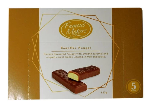 Famous Makers - Banoffee Nougat (125g Box) 3 Famous Makers - Banoffee Nougat (125g Box)