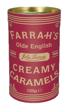 Farrahs Olde English Creamy Caramels - Red (125g Box)