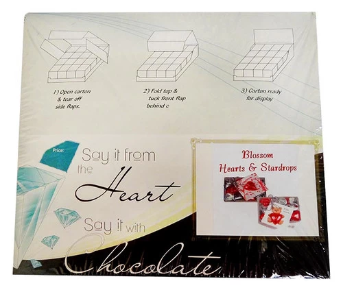 Chocolate Gems - Blossom Pack - Star And Star Drops (14 X 120g Packs) 3 Chocolate Gems - Blossom Pack - Star And Star Drops (14 X 120g Packs)