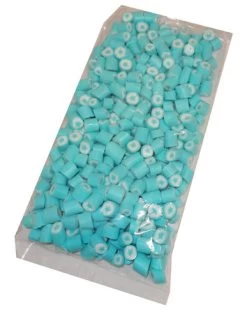 Rock Candy - Light Blue And White - Star Center (1kg Bag)