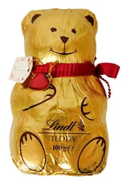 Lindt Milk Chocolate Teddy Bear (100g Single Unit) BB05/24