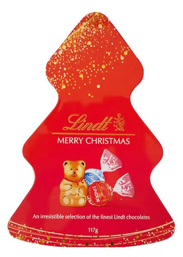 Lindt Token Tree Tin - Assortment (117g Single Tin) BB 30/04/24