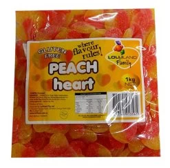 Lolliland Sour Peach Hearts (1kg Bag)