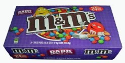 M&M Dark Chocolate Candies (47.9g X 24 Bags In A Display Unit)