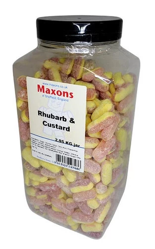 Maxons - Rhubarb And Custard (2.95kg Jar) 3 Maxons - Rhubarb And Custard (2.95kg Jar)