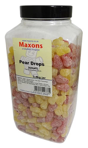 Maxons - Small Pear Drops (3.4kg Jar) 4 Maxons - Small Pear Drops (3.4kg Jar) - Image 2