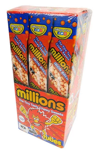 Millions Tubes Iron Brew (12 X 60g Packets) 3 Millions Tubes Iron Brew (12 X 60g Packets)
