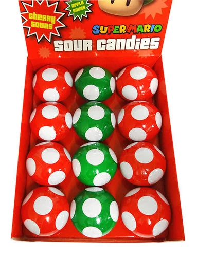Nintendo Mushroom Sours Candies (12 X 28g Tins In A Display) - Image 3