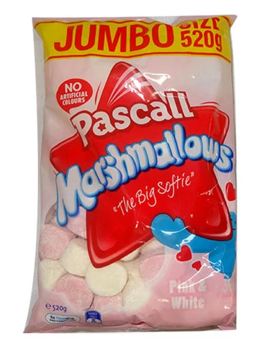 Pascall Marshmallows - Raspberry And Vanilla (520g Bag X 6pc Box) 5 Pascall Marshmallows - Raspberry And Vanilla (520g Bag X 6pc Box) - Image 3