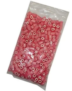 Rock Candy - Pink And White - Heart Center (1kg Bag)