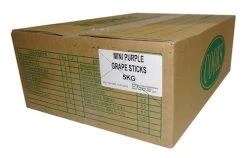 Premium Mini Fruit Sticks Bulk - Purple With A Grape Flavour (5kg Box)
