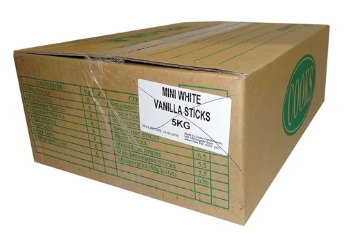 Premium Mini Fruit Sticks Bulk - White With A Vanilla Flavour (5kg Box) 5 Premium Mini Fruit Sticks Bulk - White With A Vanilla Flavour (5kg Box) - Image 3