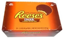 Reeses Dark 2 Pack Peanut Butter Cups (24 X 42g Packs)