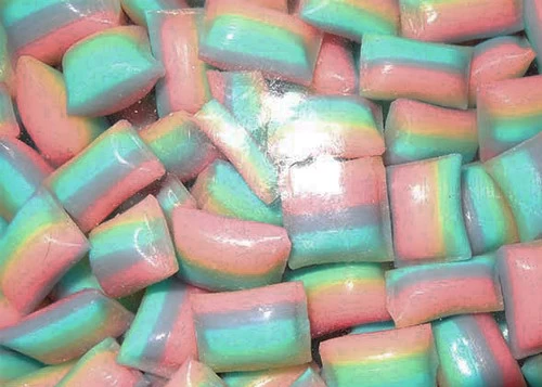 Rock Candy Pillows - Pastel Rainbow (1kg Bag) 3 Rock Candy Pillows - Pastel Rainbow (1kg Bag)