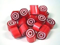 Rock Candy - Red And White - Bulls-eye Center (1kg Bag)