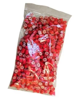 Rock Candy - Red And White - Bulls-eye Center (1kg Bag) -Candy Promotion Store Rock Candy Red White Bulls Eye 82521.1397096714