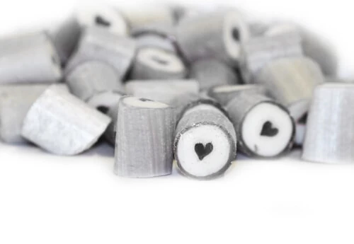 Rock Candy - Silver And White - Silver Heart Center (1kg Bag) 4 Rock Candy - Silver And White - Silver Heart Center (1kg Bag) - Image 2