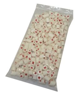Rock Candy - White And Pink - Cross Center (1kg Bag)