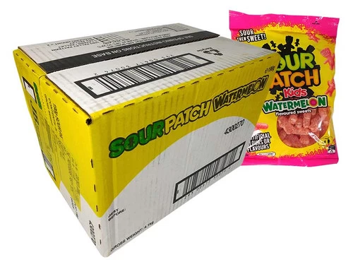 Sour Patch Kids - Hang Sell - Watermelon (190g Bag X 20pc Box) 4 Sour Patch Kids - Hang Sell - Watermelon (190g Bag X 20pc Box) - Image 2