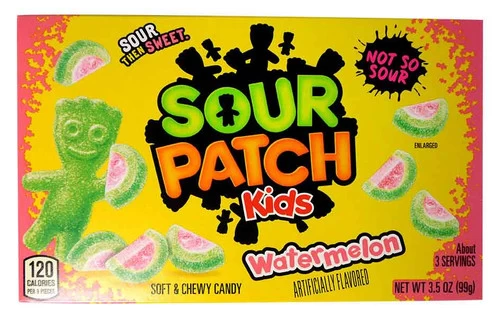Sour Patch Kids - Theatre Box - Watermelon (12pc X 99g Boxes In A Display Unit) - Image 2