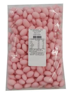 Sugar Coated Almonds - Single Colour Pink (1kg Bag)