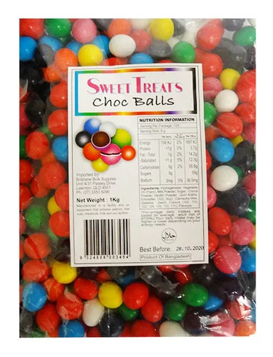 Sweet Treats Choc Balls - Mixed(1kg Bag) 3 Sweet Treats Choc Balls - Mixed(1kg Bag)