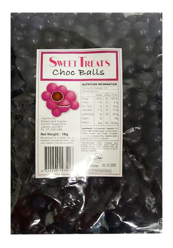 Sweet Treats Choc Balls - Purple (1kg Bag) 3 Sweet Treats Choc Balls - Purple (1kg Bag)