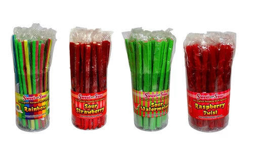 Sweet And Sour Fruit Liquorice Sticks - 4 Flavour Box (4 X 40pc Tubs) 6 Sweet And Sour Fruit Liquorice Sticks - 4 Flavour Box (4 X 40pc Tubs) - Image 4