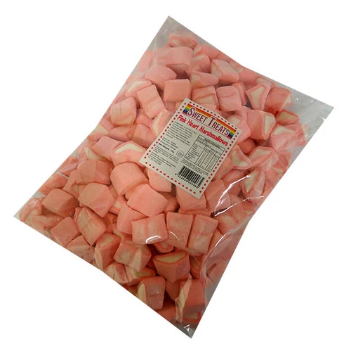 Sweet Treats Heart Shaped Marshmallows -Pink And White (750g) 4 Sweet Treats Heart Shaped Marshmallows -Pink And White (750g) - Image 2