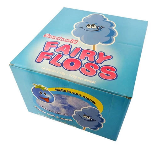 Sweetworld Fairy Floss- Blueberry (15g Packets X 18) 4 Sweetworld Fairy Floss- Blueberry (15g Packets X 18) - Image 2