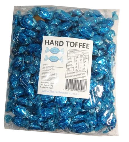 Sweet Treats Wrapped Hard Toffees - Blue - Chocolate (1kg) 3 Sweet Treats Wrapped Hard Toffees - Blue - Chocolate (1kg)