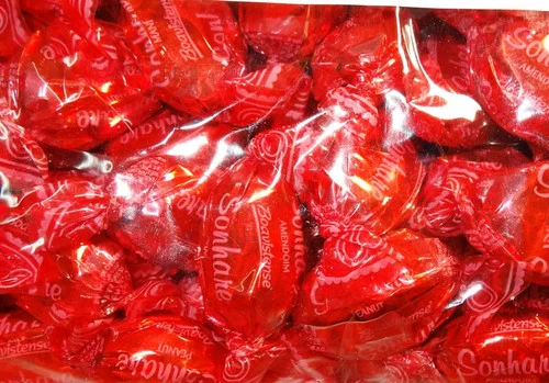 Sweet Treats Wrapped Hard Toffees - Red - Peanut (1kg) 3 Sweet Treats Wrapped Hard Toffees - Red - Peanut (1kg)
