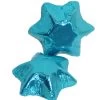 Chocolate Gems - Chocolate Stars - Light Blue Foil (5kg Box / Approx 700 Pcs) -Candy Promotion Store chocolate gems chocolate stars ice blue 05219.1358120879