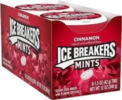 Ice Breakers Mints - Cinnamon (8 X 42g Tins)