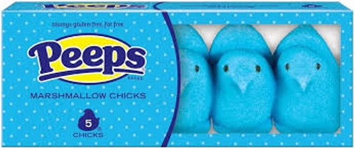 Peeps Marshmallow Blue Chicks (5 X 8.4g In A Box) 3 Peeps Marshmallow Blue Chicks (5 X 8.4g In A Box)