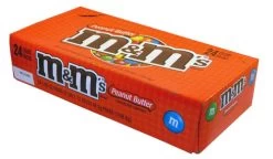 M&M Peanut Butter Chocolate Candies (24 X 46g Bags)