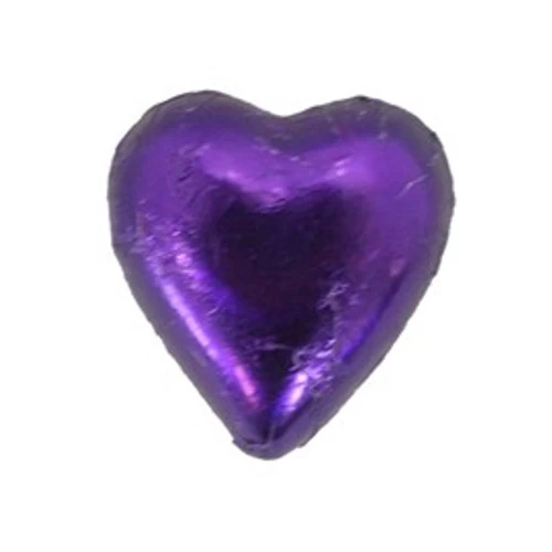 Belgian Milk Chocolate Hearts - Purple(5kg Box) 5 Belgian Milk Chocolate Hearts - Purple(5kg Box) - Image 3