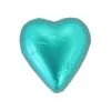 Belgian Milk Chocolate Hearts - Teal (500g Bag)