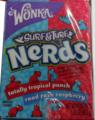 Willy Wonka Surf And Turf Nerds - Tropical Punch & Road Rash (24 Pieces In A Display Unit) - Image 2